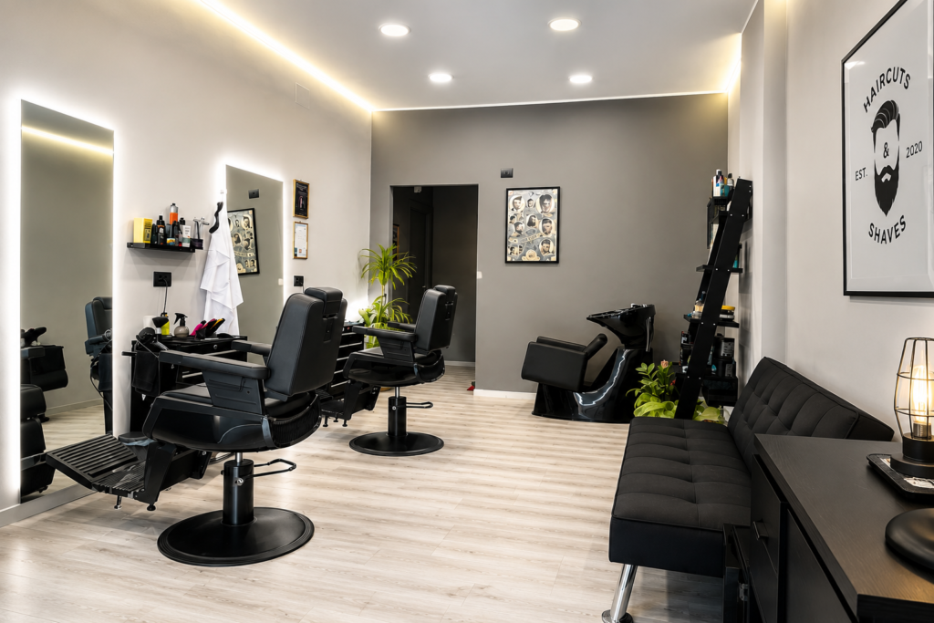 Ingresso della barberia Maretti Barber a Terracina